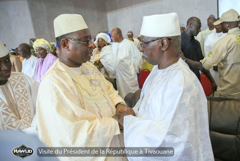 PHOTOS - MAWLID 2019 - Accueil du President Macky Sall à Tivaouane par le Khalif General des TIdianes et la famille de Seydil Hadj Malick SY