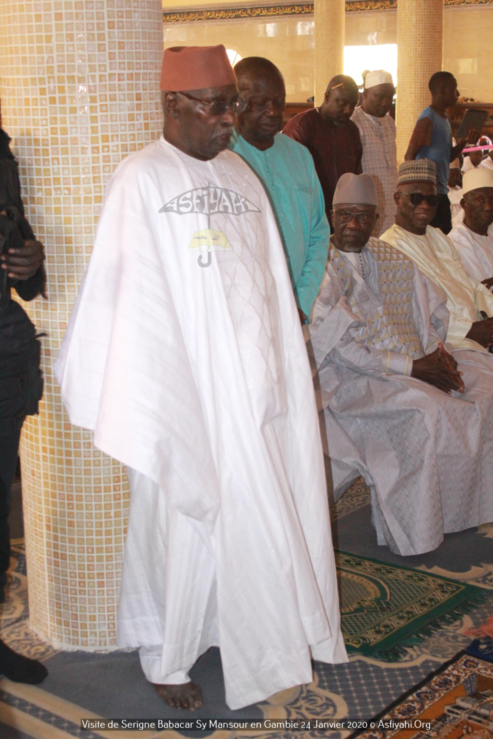 PHOTOS - GAMBIE - Serigne Babacar Sy Mansour assiste à la Prière de ce Vendredi 24 janvier et reçoit une délégation du parlement  de la CEDEAO 