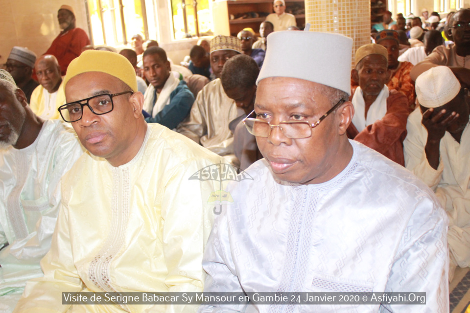 PHOTOS - GAMBIE - Serigne Babacar Sy Mansour assiste à la Prière de ce Vendredi 24 janvier et reçoit une délégation du parlement  de la CEDEAO 