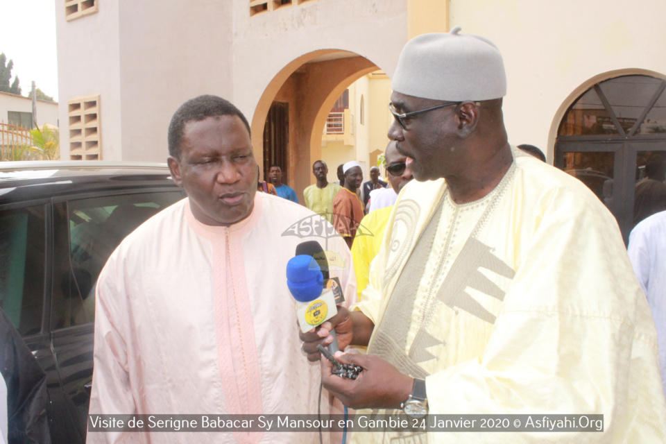 PHOTOS - GAMBIE - Serigne Babacar Sy Mansour assiste à la Prière de ce Vendredi 24 janvier et reçoit une délégation du parlement  de la CEDEAO 