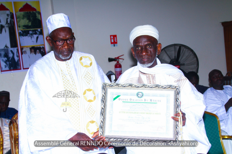 REPORTAGE- PHOTOS ET VIDEO - ASSEMBLÉE GÉNÉRALE RENNDO 2020 - Cérémonie de Remise de l'insigne "Ordre Omarien du Mérite"