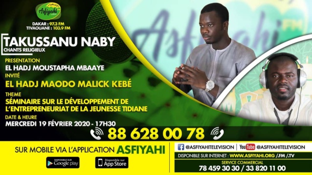 TAKUSSANU NABY DU 19 FEVRIER 2020 PRESENTE PAR EL HADJI MOUSTAPHA MBAAYE - Invité Maodo Malik Kébè