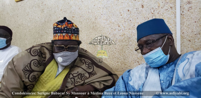 Médina Baye Niass - Condoléances: Serigne Babacar Sy Mansour à Médina Baye et Leona Niassene