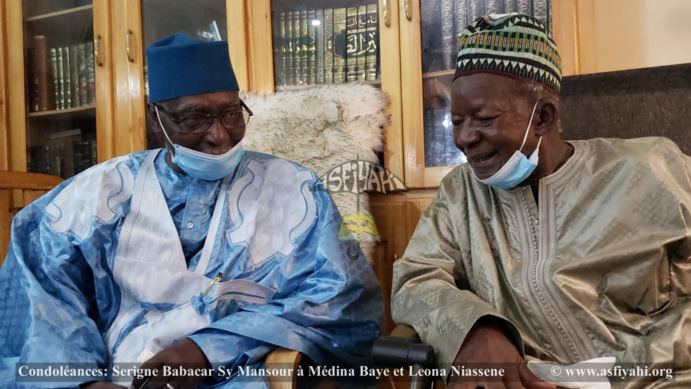 Médina Baye Niass - Condoléances: Serigne Babacar Sy Mansour à Médina Baye et Leona Niassene