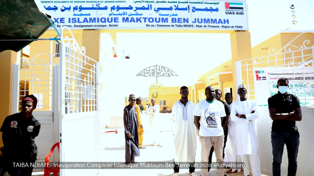 REPORTAGE PHOTOS ET VIDEO  - TAIBA NDIAYE - Les Images de l’inauguration du Complexe Islamique Maktoum Ben Jumma, initié par les Etablissements Serigne Mansour Sy Borom Daara Yi en partenariat avec l’ONG Al Wassat