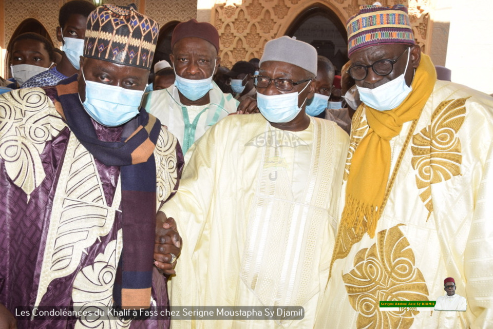 PHOTOS - FASS - Les Images des condoléances de Serigne Babacar Sy Mansour et de la famille Sy à la famille de Serigne Moustapha Sy Djamil suite au rappel à Dieu de Serigne Abdoul Aziz Sy Djamil 