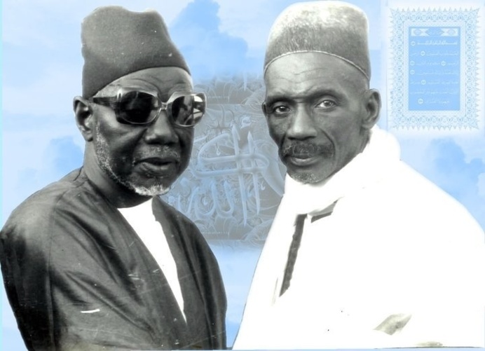 El Hadj Abdou Aziz Sy Dabakh en compagnie de El Hadj Ibou Sakho