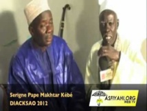 Causerie de Serigne Pape Makhtar Kébé - Hadratoul Djumah Diacksao 2012