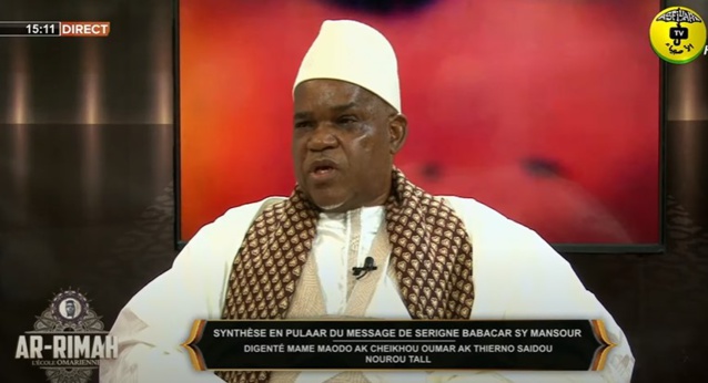 AR-RIMAH DU 23 AOUT 2021 INVITE: CHERIF MACKY AIDARA THEME: SYNTHESE EN PULAAR DU MESSAGE DE SERI...