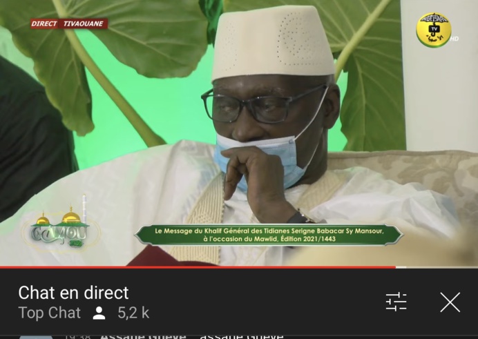 MAWLID 2021 - Voici le Message de Serigne Babacar Sy Mansour, Khalif Général de la Tijāniyya MAWLID 2021 - Voici le Message de Serigne Babacar Sy Mansour, Khalif Général de la Tijāniyya