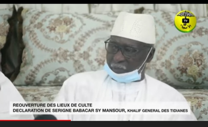 COMMUNIQUÉ SUITE À LA DÉCLARATION DU KHALIFE GÉNÉRAL DES TIDIANES SUR LA RÉOUVERTURE DES MOSQUÉES. COMMUNIQUÉ SUITE À LA DÉCLARATION DU KHALIFE GÉNÉRAL DES TIDIANES SUR LA RÉOUVERTURE DES MOSQUÉES.