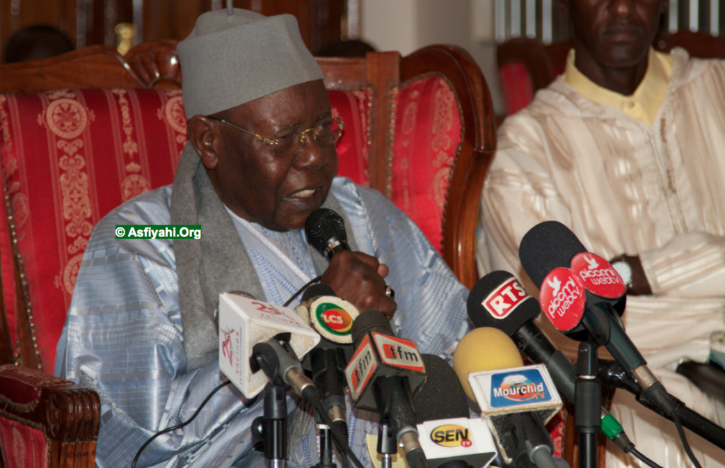 PHOTOS - GAMOU TIVAOUANE 2014 - Les Images de la Conference de Presse de Serigne Abdoul Aziz Sy Al Amine à Tivaouane