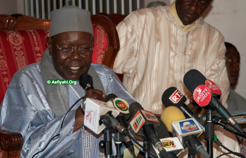 PHOTOS - GAMOU TIVAOUANE 2014 - Les Images de la Conference de Presse de Serigne Abdoul Aziz Sy Al Amine à Tivaouane