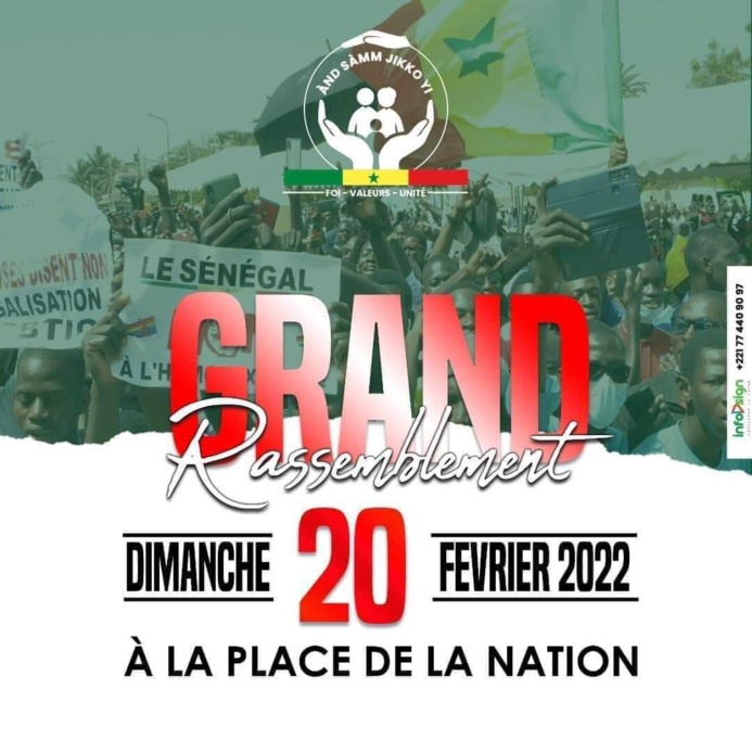 COMMUNIQUÉ - L’Appel de And Sama Jikko Yi ce Dimanche 20 février 2022 COMMUNIQUÉ - L’Appel de And Sama Jikko Yi ce Dimanche 20 février 2022