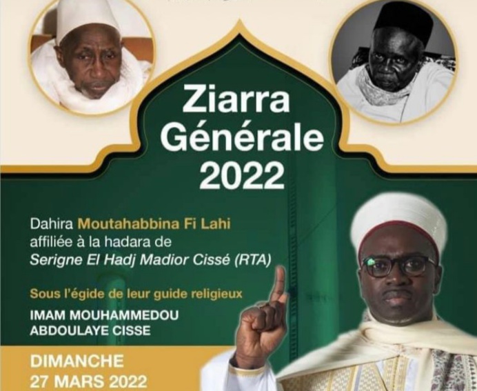 ZIARRA GÉNÉRALE SERIGNE MADIOR CISSE - Dimanche 27 mars 2022 à Saint-Louis.