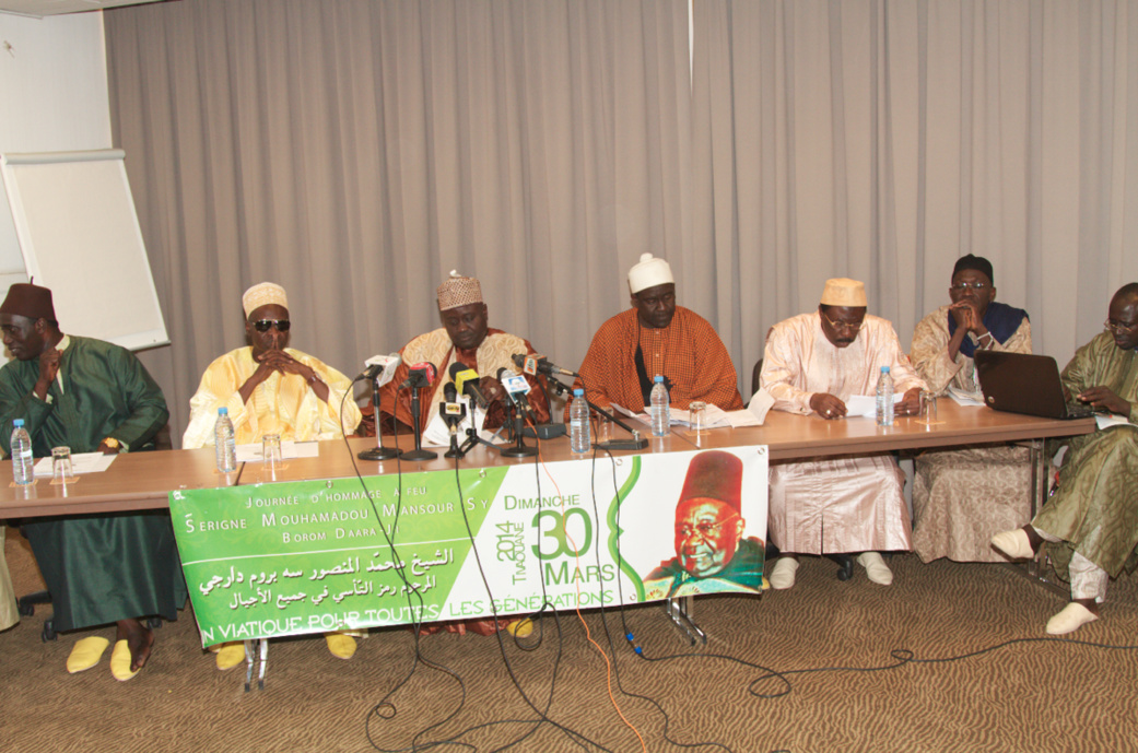 PHOTOS - Les Images du Point de Presse du Comité Preparatoire de l'hommage à Serigne Mansour Sy Borom Daara Ji , du 21 au 30 Mars 2014