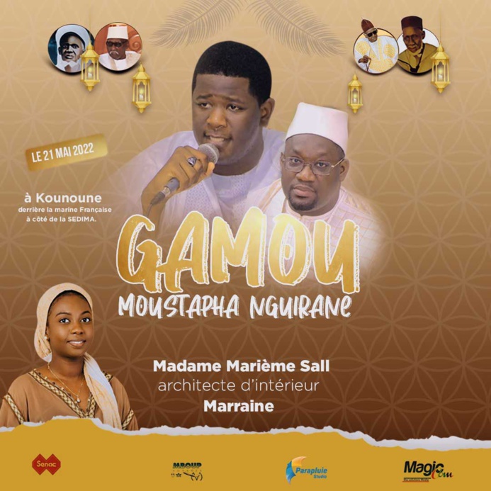 KOUNOUNE : Gamou Monsieur Moustapha NGUIRANE, ce Samedi 21 mai 2022. KOUNOUNE : Gamou Monsieur Moustapha NGUIRANE, ce Samedi 21 mai 2022.