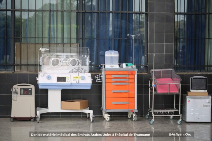 Les Émirats Arabes Unies offrent un important lot de matériel médical à l’hôpital El Hadj Abdou Aziz Sy Dabakh de Tivaouane