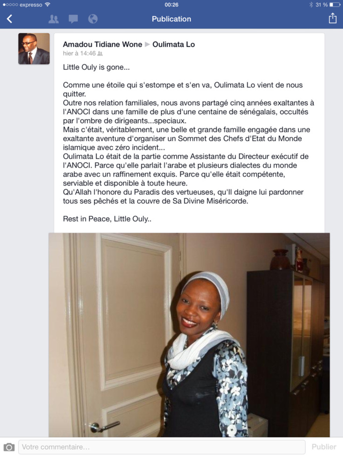 Repose en Paix Oulimata Lô! 20 Avril 2014- 20 Avril 2015, 1 an Dèjâ Repose en Paix Oulimata Lô! 20 Avril 2014- 20 Avril 2015, 1 an Dèjâ