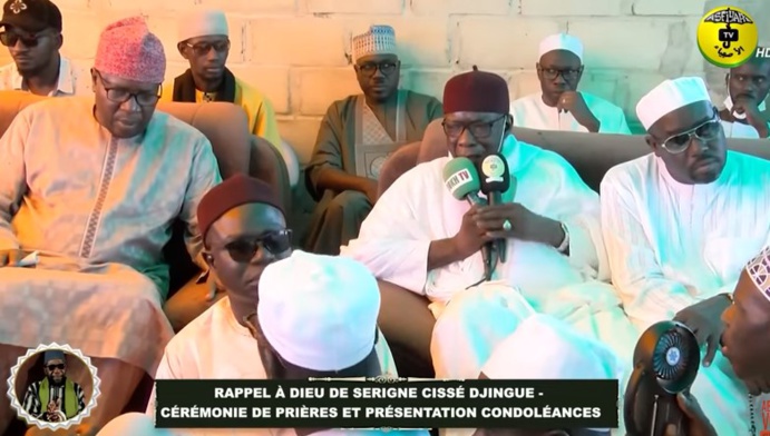 RAPPEL À DIEU DE SERIGNE CISSÉ DJINGUE CÉRÉMONIE DE PRIÈRES ET PRÉSENTATION CONDOLÉANCES