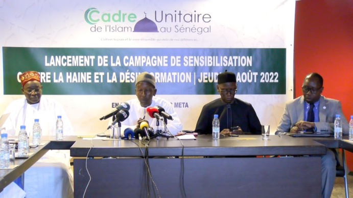 Le Cadre unitaire de l'islam au Sénégal (CUDIS) lance la campagne contre la haine et la désinformation sur les réseaux sociaux