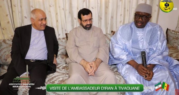 Tivaouane - Visite de l'ambassadeur d'Iran au Khalif général des Tidianes et AJANA