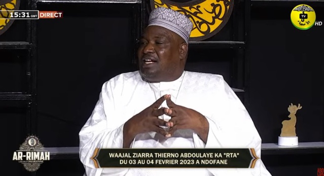 DIRECT- AR-RIMAH DU LUNDI 30 JANVIER 2023 - WAAJAL ZIARRA THIERNO ABDOULAYE KA "RTA"