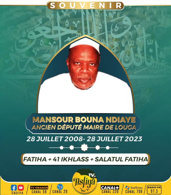 Jour férié le lendemain de la Tamkharite : Le legs d’un homme pieux, feu Mansour Bouna Ndiaye, ancien député-maire de Louga