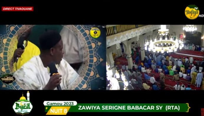 DIRECT TIVAOUANE - Burd 2023 - NUIT 8 Mosquée Serigne Babacar Sy