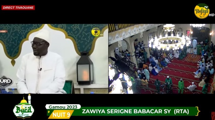 DIRECT TIVAOUANE - Burd 2023 - NUIT 9 Mosquée Serigne Babacar Sy