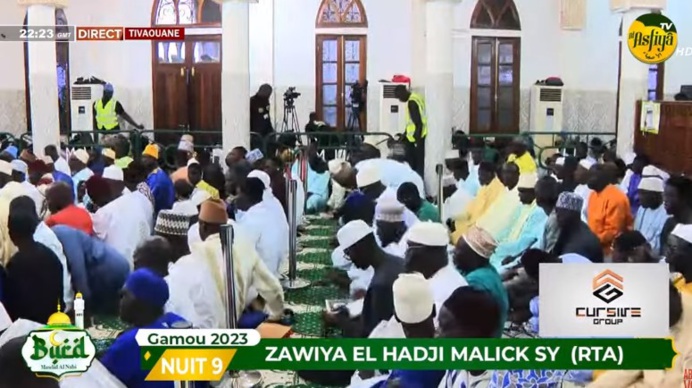 DIRECT -TIVAOUANE BURD 2023 NUIT 9 - ZAWIYA EL HADJI MALICK SY (RTA) DU 24 SEPTEMBRE 2023