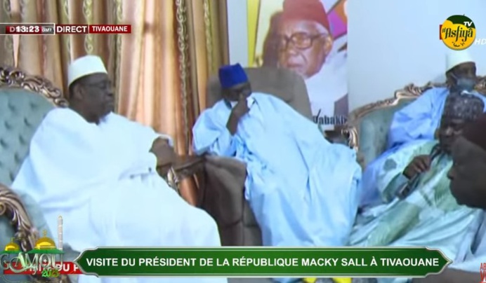 GAMOU TIVAOUANE 2023 : LE PRÉSIDENT DE LA RÉPUBLIQUE MACKY SALL EN VISITE DANS LA VILLE SAINTE