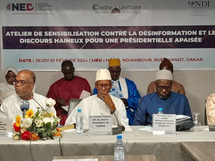 Sénégal : le Cadre Unitaire de l’Islam en mission de paix pour une présidentielle apaisée. Sénégal : le Cadre Unitaire de l’Islam en mission de paix pour une présidentielle apaisée.