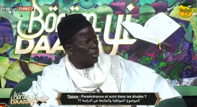 BOROM DAARA YI DU 21 FEV. 2024 THEME: PERSEVERENCE ET SUIVI DANS LES ETUDES