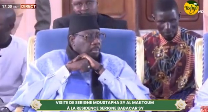 DIRECT TIVAOUANE - Visite de Serigne Moustapha Sy Al Maktoum à la Residence Serigne Babacar Sy