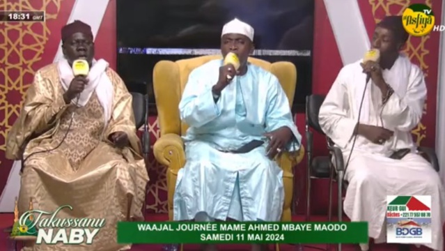 DIRECT - TAKUSSANU NABY DU 06 MAI 2024 WAAJAL JOURNEE MAME AHMED MBAYE MAODO SAMEDI 11 MAI 2024