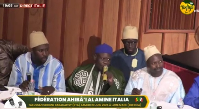 DIRECT ITALIE - TAKUSSANU SERIGNE BABACAR SY (RTA) - FEDERATION AHIBA'I AL AMINE ITALIE