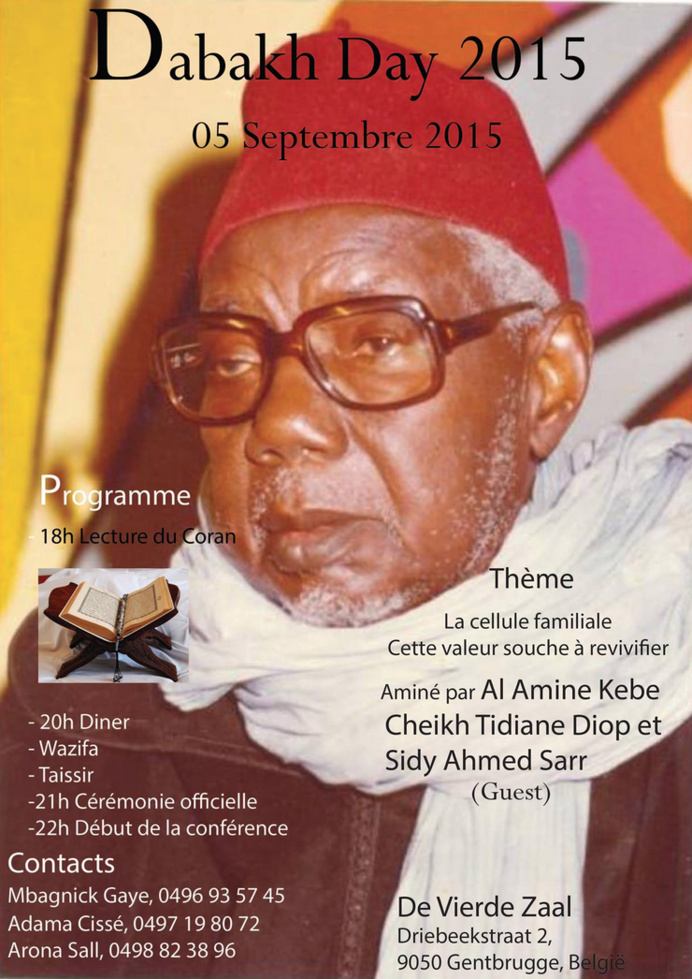 BELGIQUE - Dabakh Day 2015, Samedi 5 Septembre, sur le thème " La cellule familiale, cette valeur souche à revivifier" BELGIQUE - Dabakh Day 2015, Samedi 5 Septembre, sur le thème " La cellule familiale, cette valeur souche à revivifier"