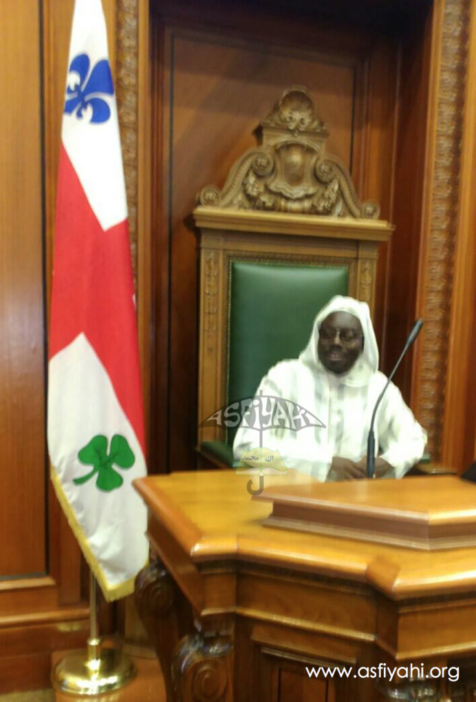 CANADA: Après la journée El Hadj Malick Sy, Serigne Moustapha Sy Abdou reçu au Conseil Municipal de la Mairie de Montréal