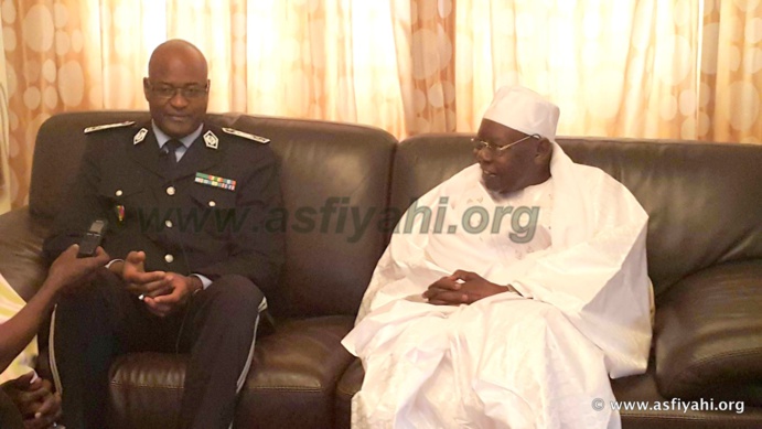 Oumar Maal, Nouveau Directeur Général de la Police Nationale reçu par Serigne Abdoul Aziz Sy Al Amine