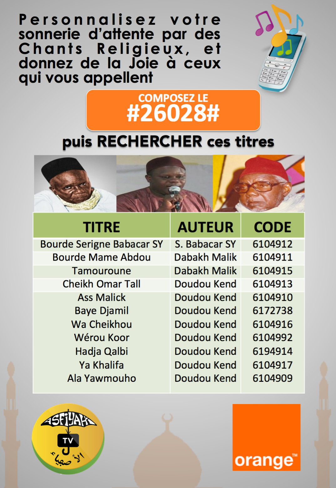Dalal Tones Religieux 