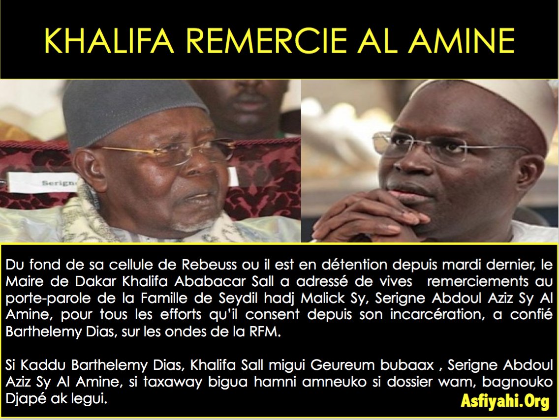 "Tivaouane n'est en colère ni contre Khalifa ni contre Macky"