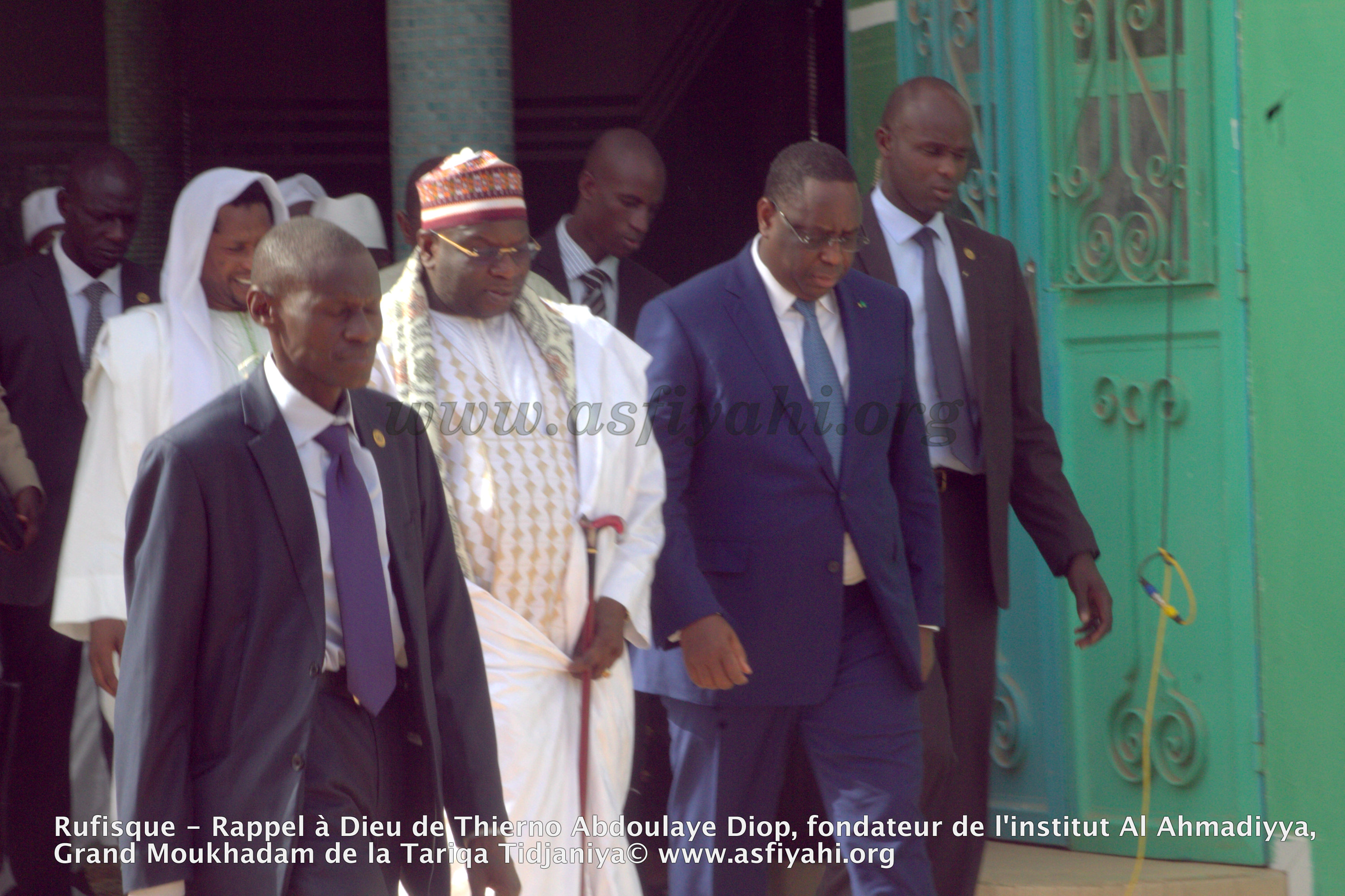 PHOTOS - Les images de la présentation de Condoléances du President Macky Sall chez Thierno Abdoulaye Diop, fondateur de l'institut Al Ahmadiyya