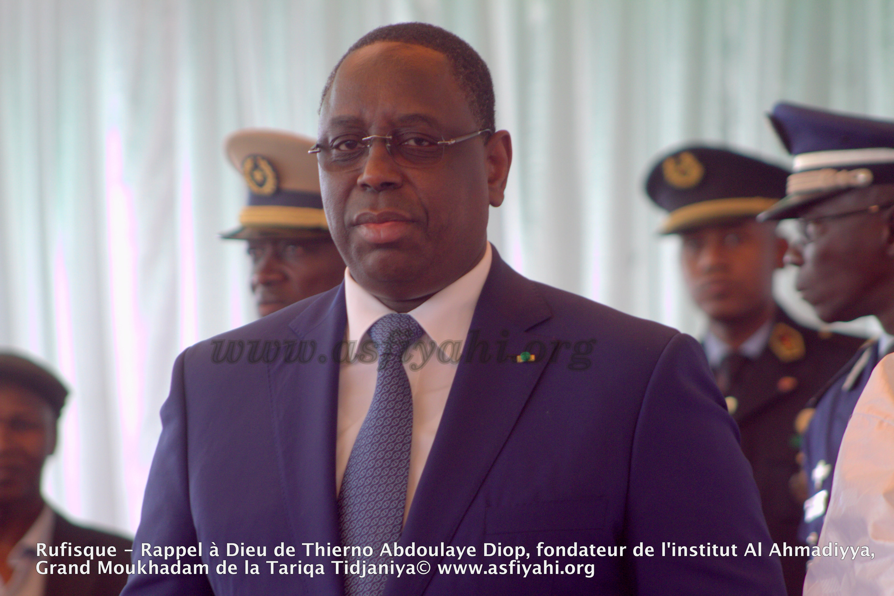 PHOTOS - Les images de la présentation de Condoléances du President Macky Sall chez Thierno Abdoulaye Diop, fondateur de l'institut Al Ahmadiyya