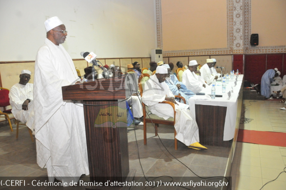 PHOTOS - Les Images de la cérémonie de remise officielle d’attestations aux participants aux séminaires de formation sur divers thèmes islamiques durant l’année académique 2017, organisée par le CERFI du Pr Rawane MBAYE