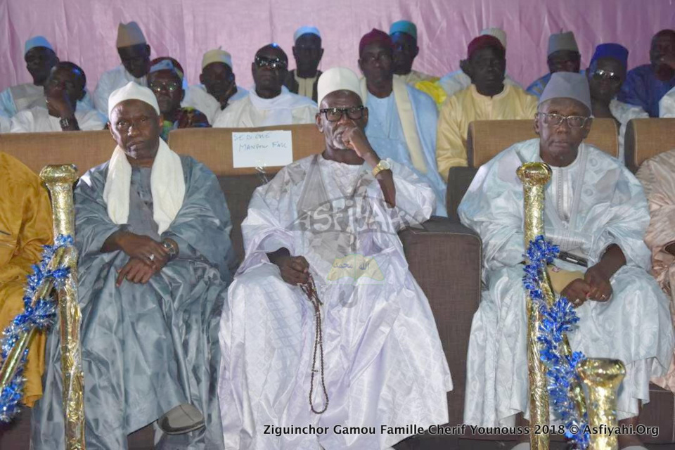 PHOTOS - ZIGUINCHOR - Le Khalif General des Tidianes Serigne Babacar Sy Mansour a presidé ce Samedi 28 Avril 2018, le Gamou annuel de la famille de Cherif Younouss Aidara, precisement de Cherif Bachir Aidara de Ziguinchor Santhiaba