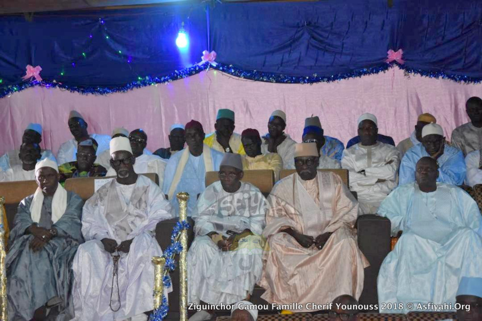 PHOTOS - ZIGUINCHOR - Le Khalif General des Tidianes Serigne Babacar Sy Mansour a presidé ce Samedi 28 Avril 2018, le Gamou annuel de la famille de Cherif Younouss Aidara, precisement de Cherif Bachir Aidara de Ziguinchor Santhiaba