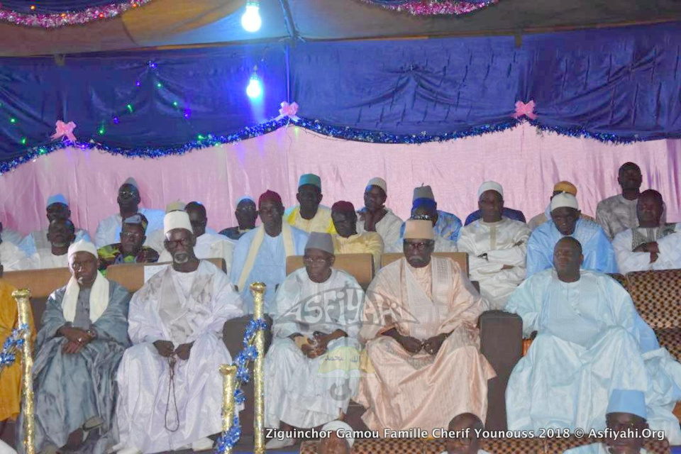 PHOTOS - ZIGUINCHOR - Le Khalif General des Tidianes Serigne Babacar Sy Mansour a presidé ce Samedi 28 Avril 2018, le Gamou annuel de la famille de Cherif Younouss Aidara, precisement de Cherif Bachir Aidara de Ziguinchor Santhiaba