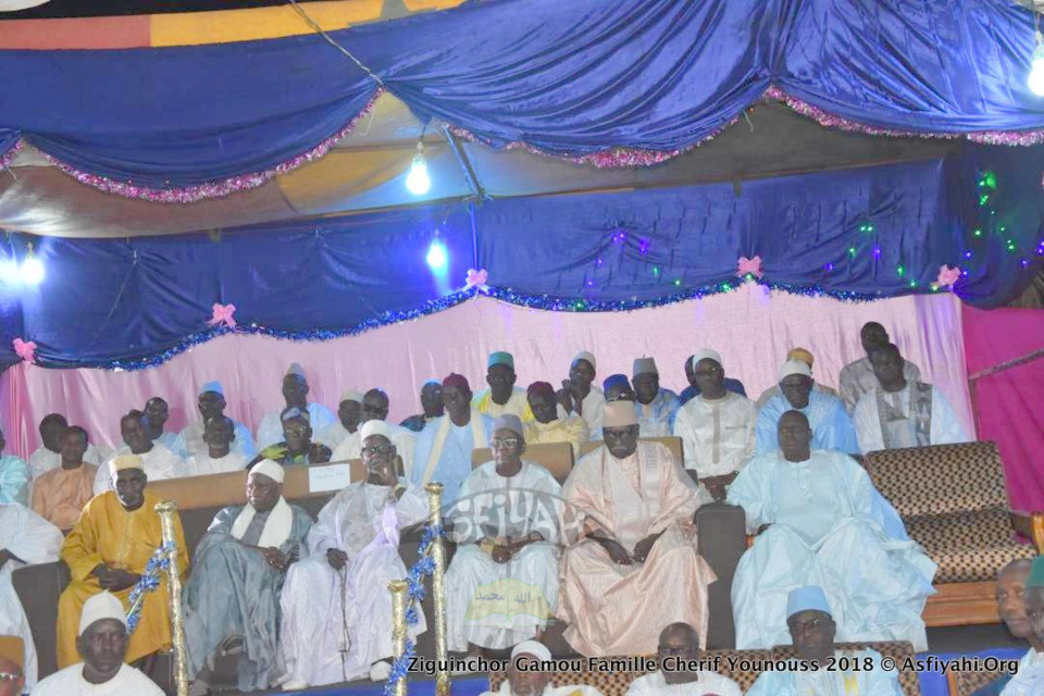 PHOTOS - ZIGUINCHOR - Le Khalif General des Tidianes Serigne Babacar Sy Mansour a presidé ce Samedi 28 Avril 2018, le Gamou annuel de la famille de Cherif Younouss Aidara, precisement de Cherif Bachir Aidara de Ziguinchor Santhiaba