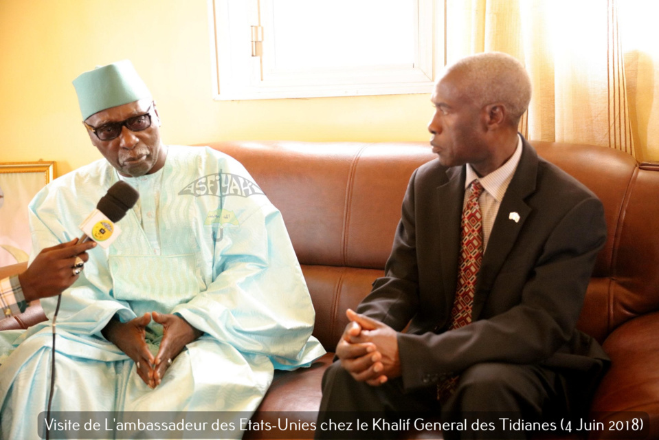 PHOTOS - L'ambassadeur des Etats-unies reçu par le Khalif Général des Tidianes Serigne Mbaye Sy Mansour: L'exception Sénégalaise, la lutte contre le Terrorisme au menu des échanges  